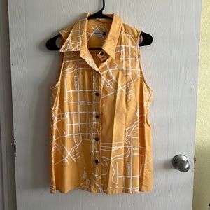 Sig Zane sleeveless collared aloha shirt